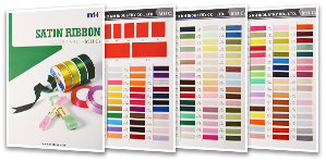 banner satin ribbon color card