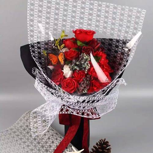 Mesh floral wrapping