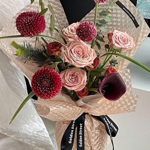 Water bubble floral wrapping