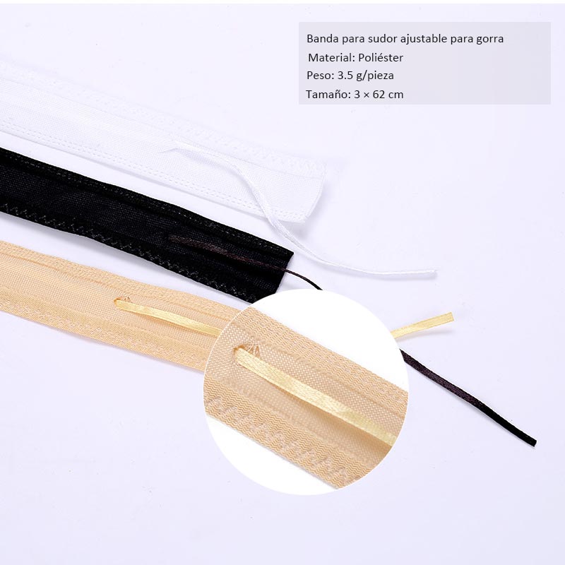 embossing adjustable sweatband