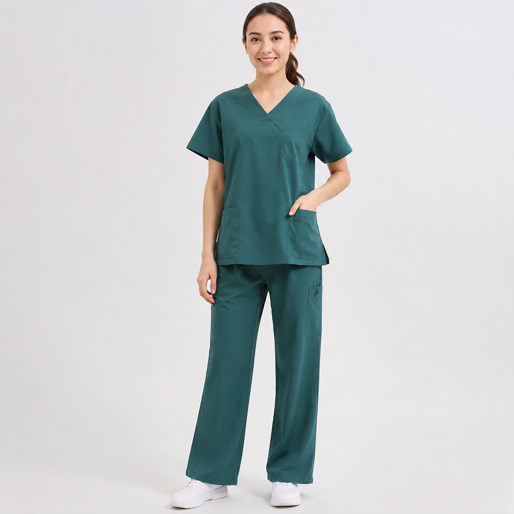 Conjunto de Uniforme Médico Unisex Cuello V