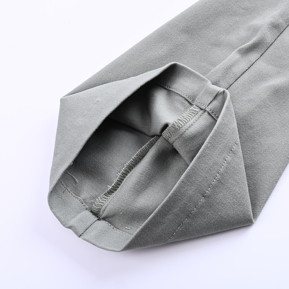 Ruedo sobrehilado del pantalón de trabajo para hombre