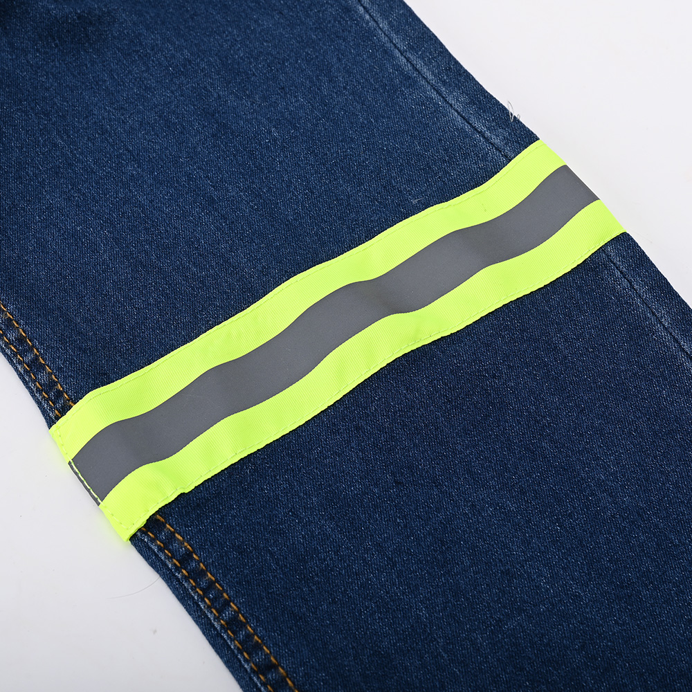 Jeans de Trabajo con Cinta Reflectiva