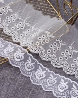 Recorte de encaje de organza