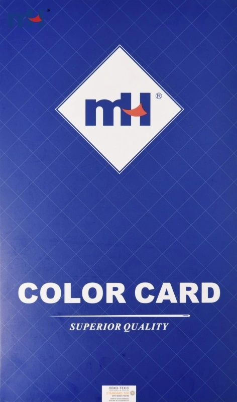 Carta de color de hilo de bordar de poliéster MH