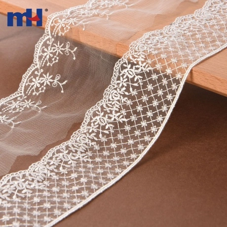 Recorte de encaje de organza