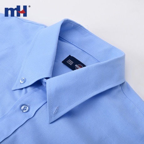 Camisa de Trabajo Manga Larga con Cuello Abotonado