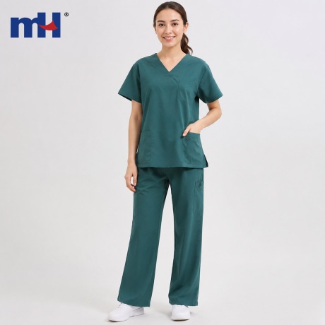 Conjunto de Uniforme Médico Unisex Cuello V