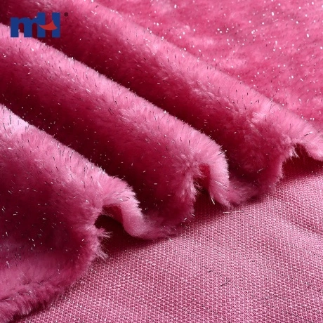 Peluche de Pelo Corto con Brillo Lurex