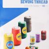 Carta de color de hilo de coser de poliéster MH